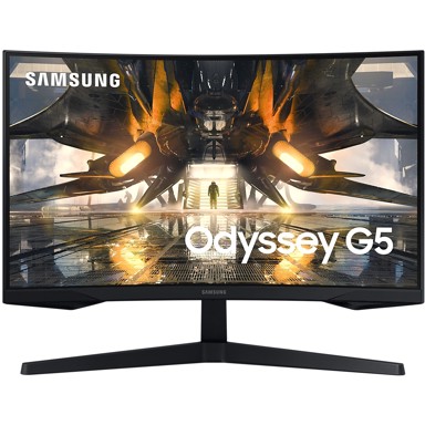 SAMSUNG Monitor LS27AG550EPXEN Gaming Odyssey G5 27" (2560x1440) 165 Hz 1ms HDR10 HDMI DP crni